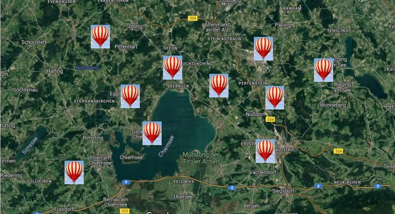 Tour Chiemsee mit SilverFox Ballooning